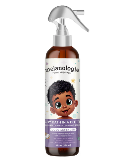 Baby Bath in a Bottle No Rinse Gentle Cleansing Spray Coco-Lavender