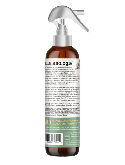 Baby Bath in a Bottle No Rinse Gentle Cleansing Spray Oatmeal Aloe