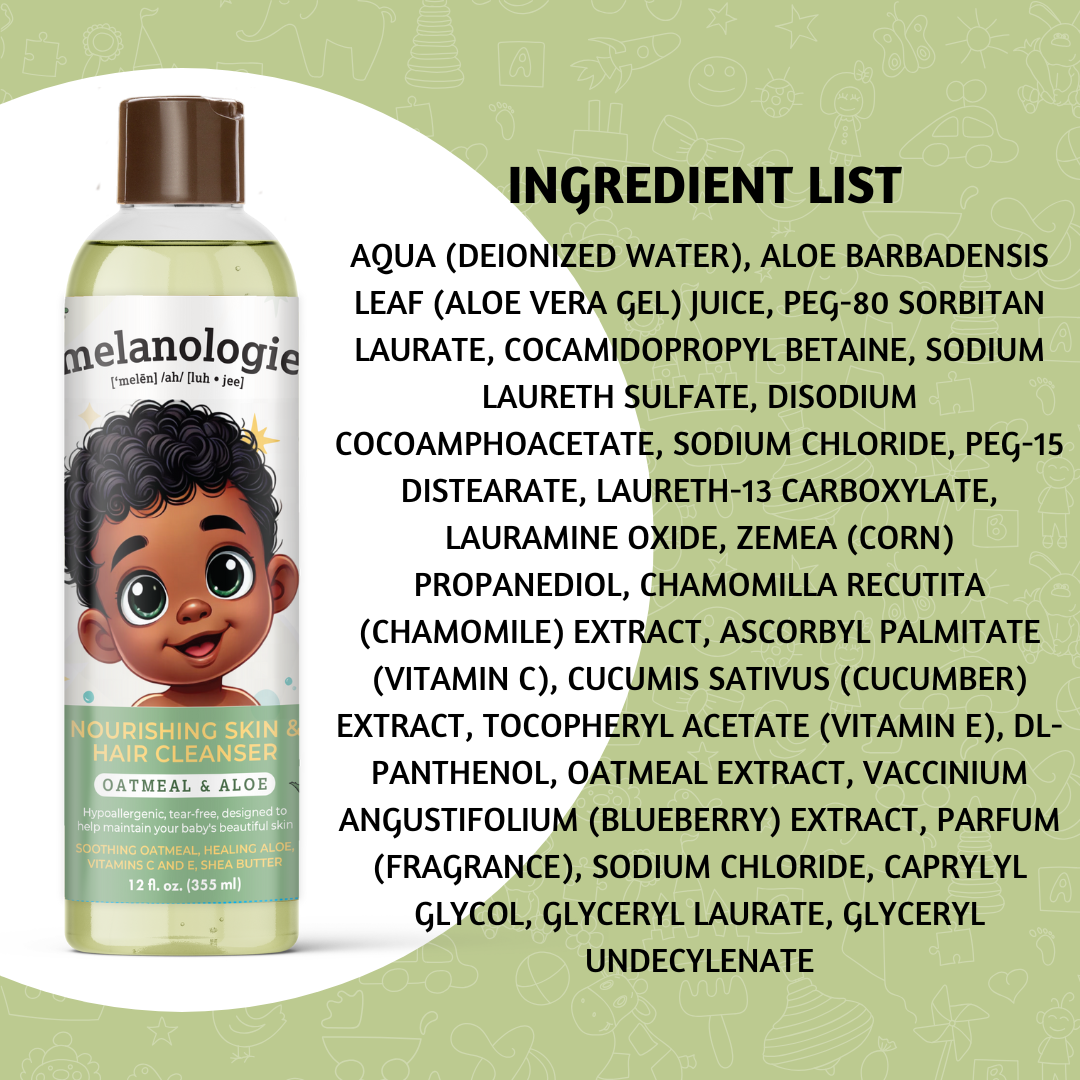 Nourishing Baby Skin & Hair Cleanser - Oatmeal & Aloe